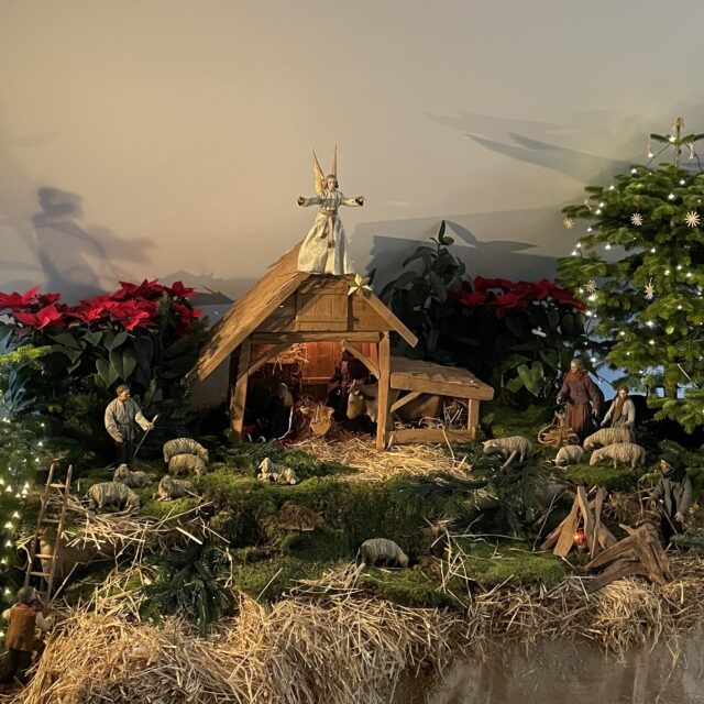 Chefsache! – In der Kapelle werden Krippe und Weihnachtsbaum aufgebaut (18.12.2024)